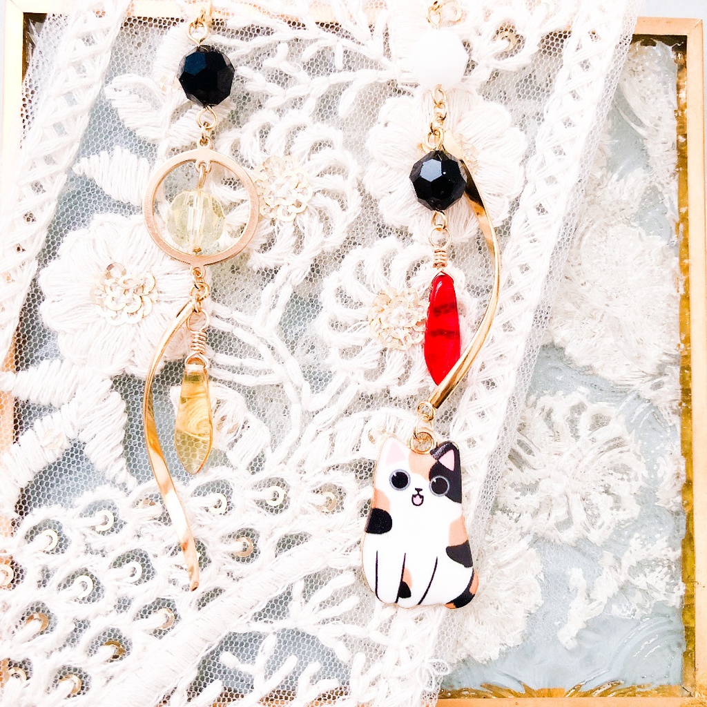 【刀剣乱舞】南泉一文字モチーフのシンプル耳飾り