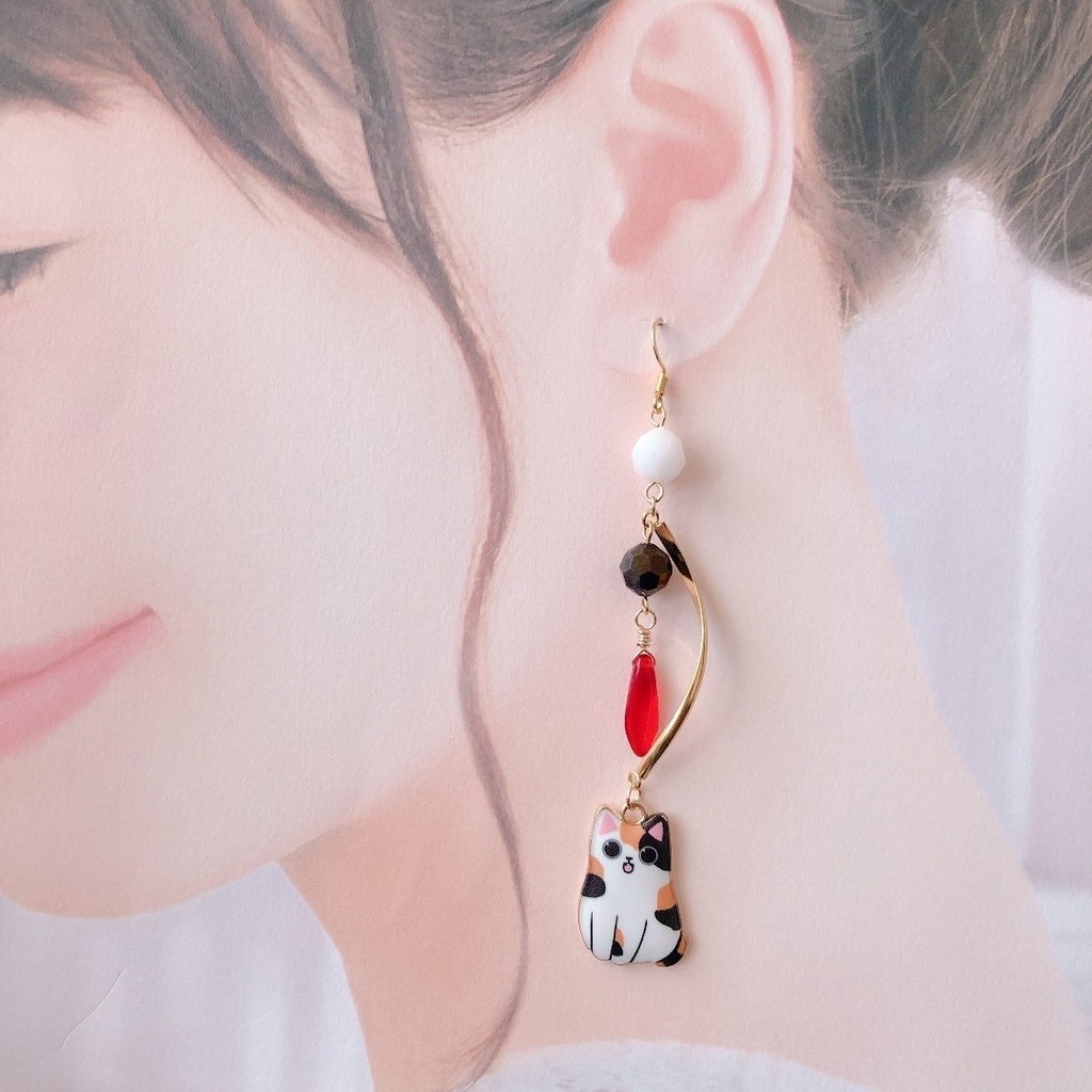 【刀剣乱舞】南泉一文字モチーフのシンプル耳飾り