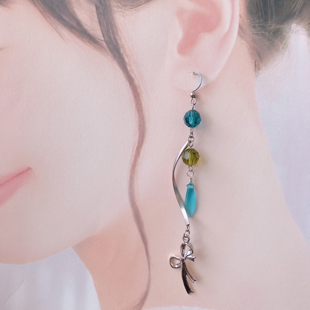 【刀剣乱舞】松井江モチーフのシンプル耳飾り