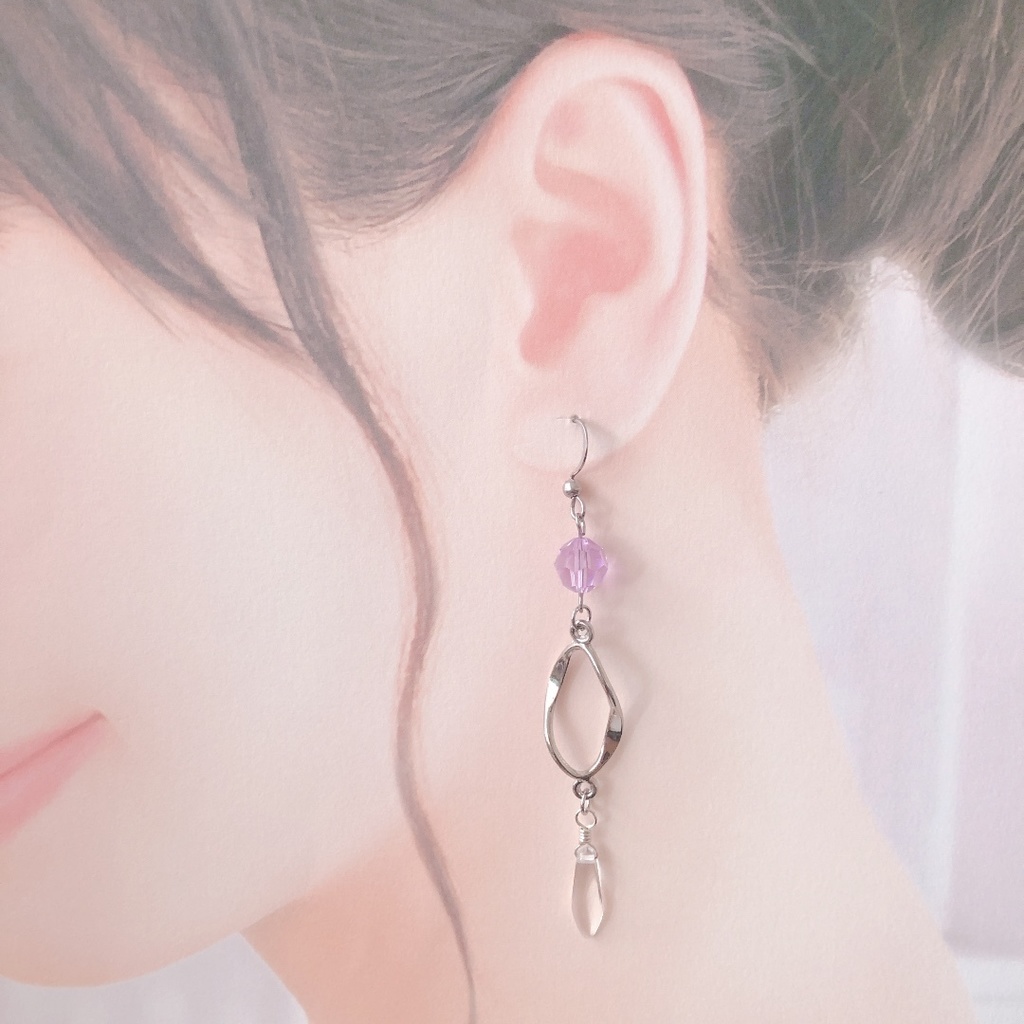 【刀剣乱舞】五月雨江モチーフのシンプル耳飾り