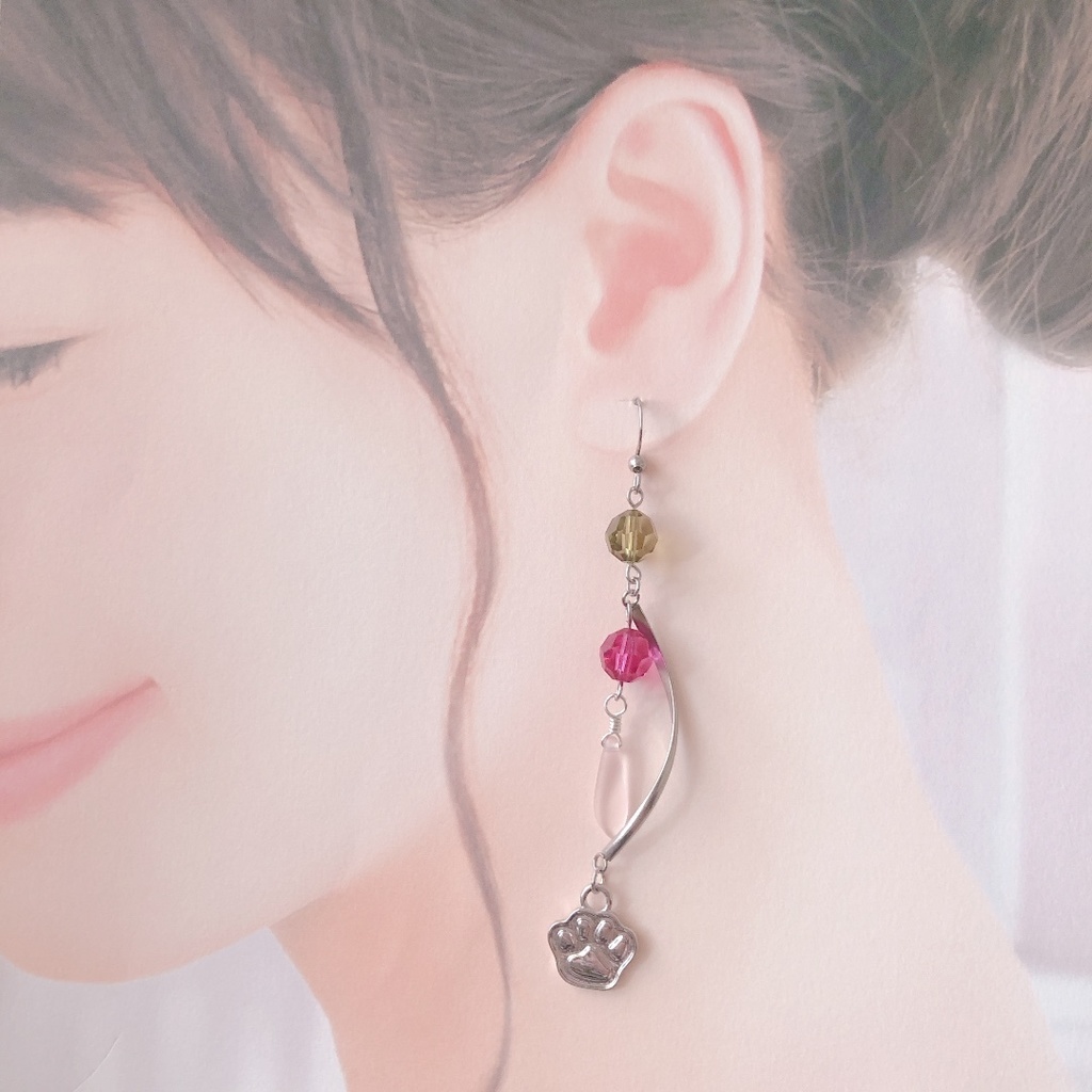 【刀剣乱舞】村雲江モチーフのシンプル耳飾り