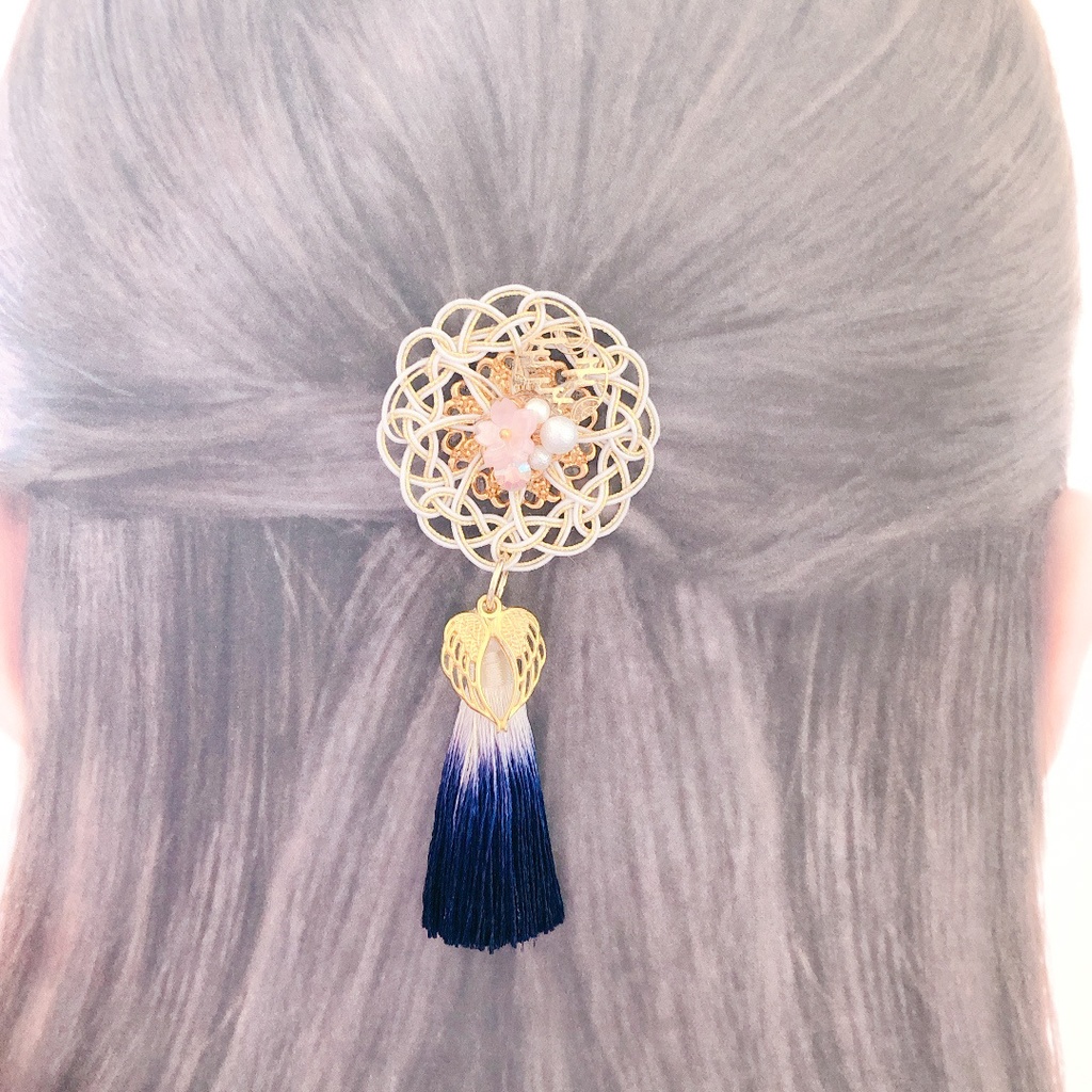 【刀剣乱舞】鶴丸国永モチーフのロングポニーフック