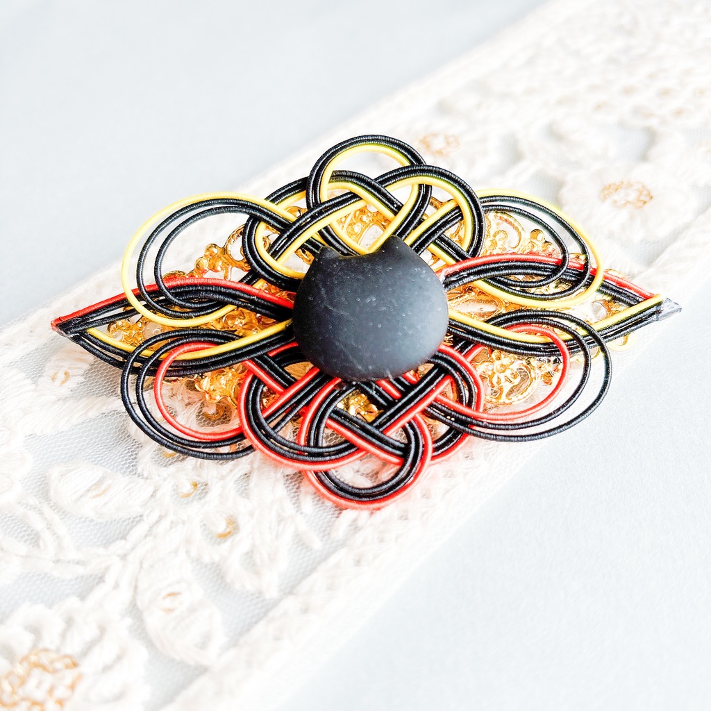 【刀剣乱舞】火車切モチーフのバレッタ