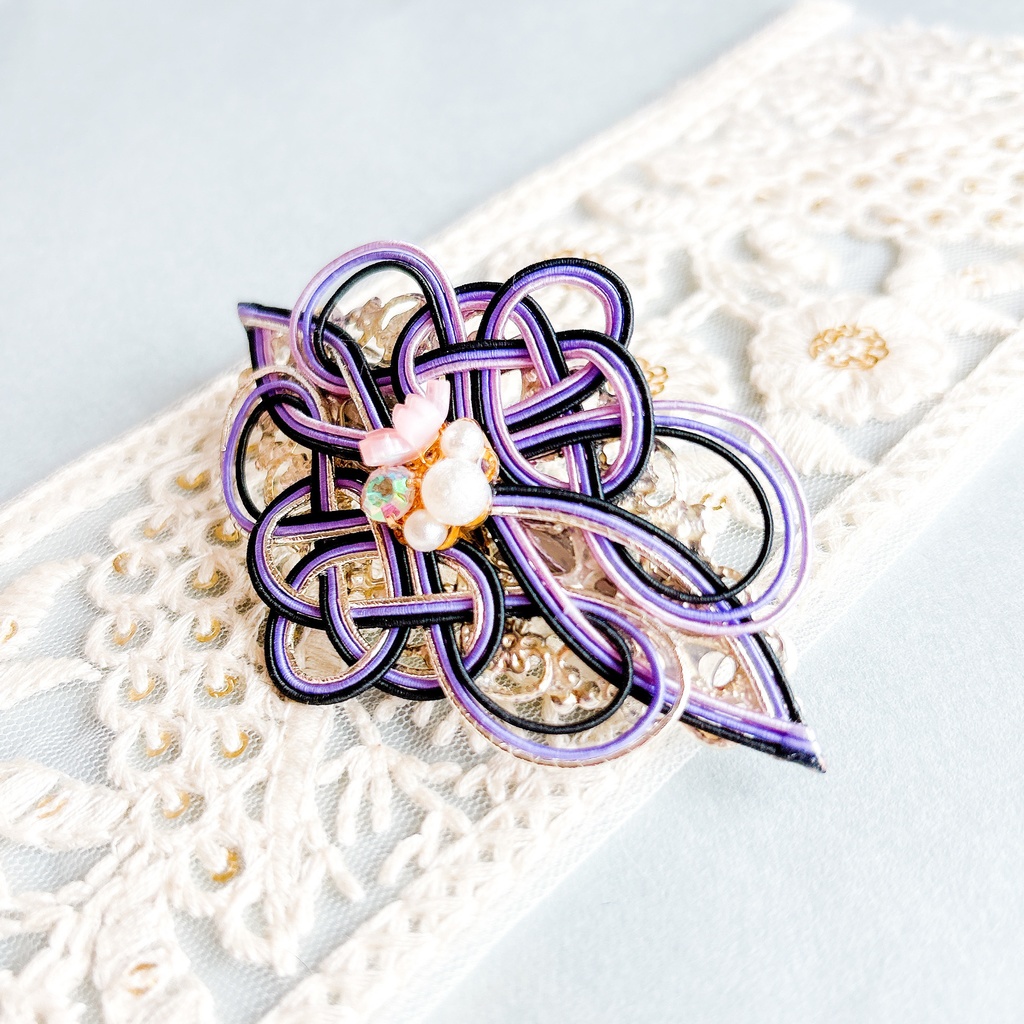 【刀剣乱舞】水心子正秀・源清麿モチーフのバレッタ