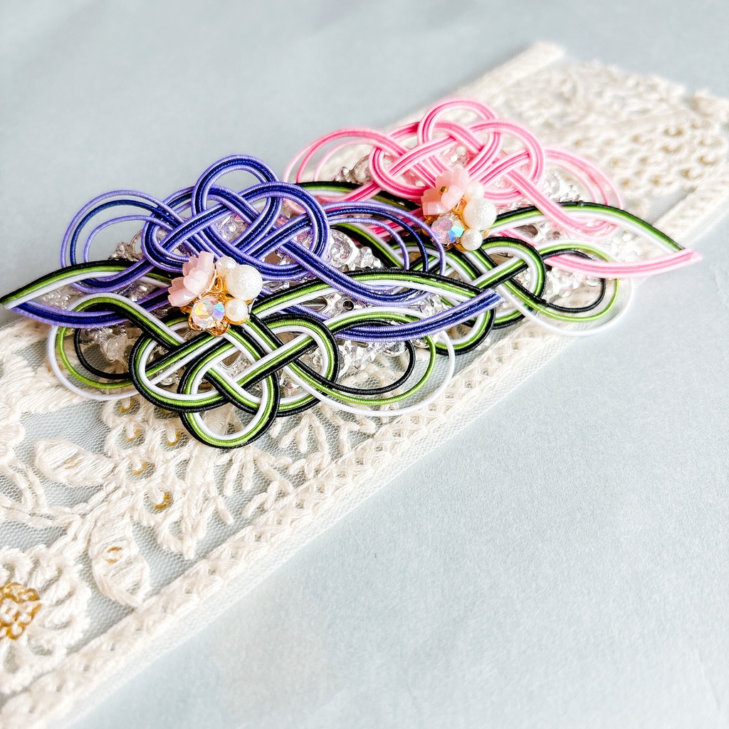 【刀剣乱舞】五月雨江・村雲江モチーフのバレッタ