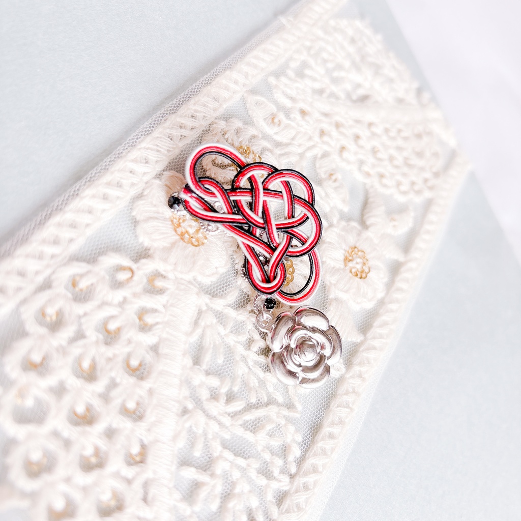 【刀剣乱舞】京極正宗モチーフの花あわじのイヤリング