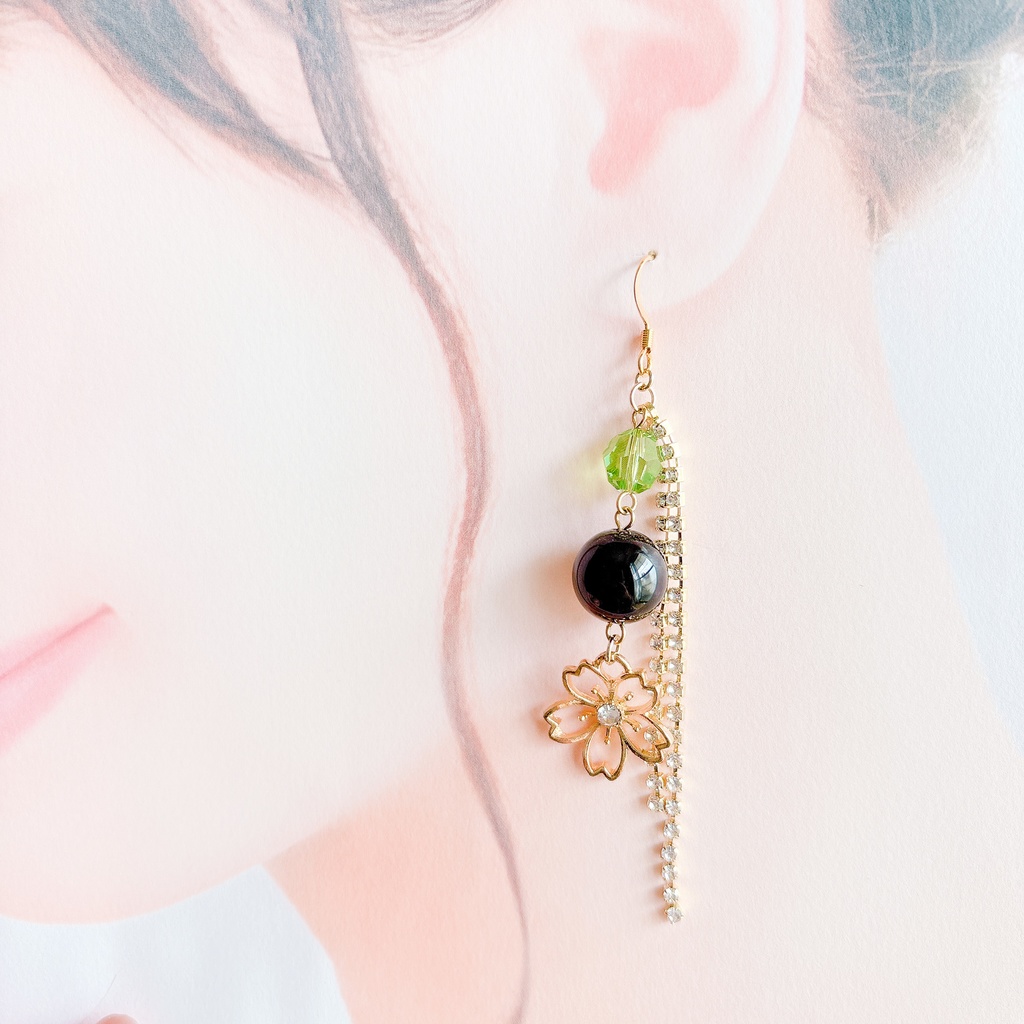 【刀剣乱舞】膝丸モチーフの曼荼羅耳飾り