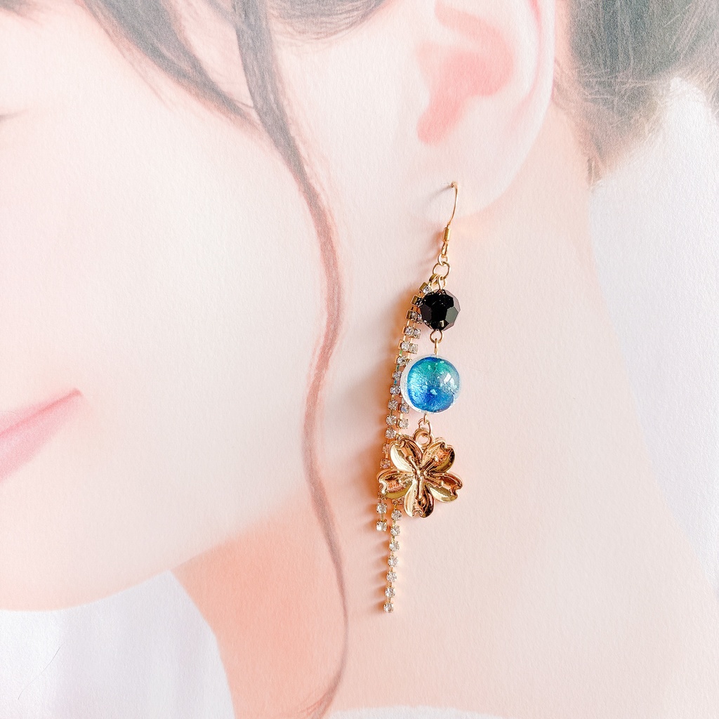 【刀剣乱舞】和泉守兼定モチーフの曼荼羅耳飾り