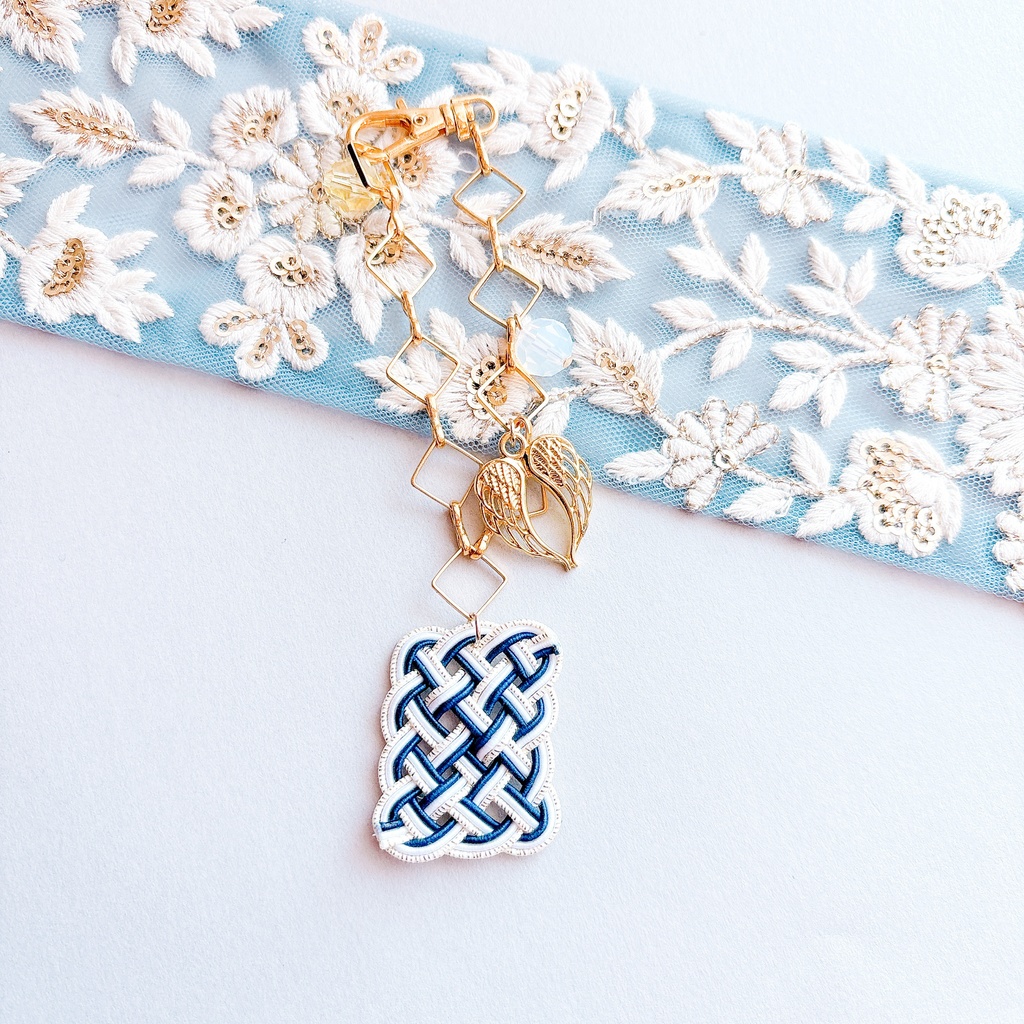 【刀剣乱舞】鶴丸国永モチーフの花札風バッグチャーム