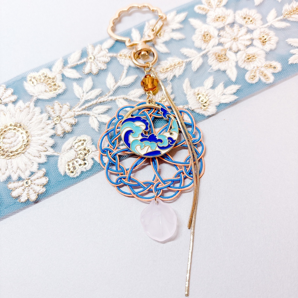 【刀剣乱舞】陸奥守吉行モチーフのレースキーホルダー