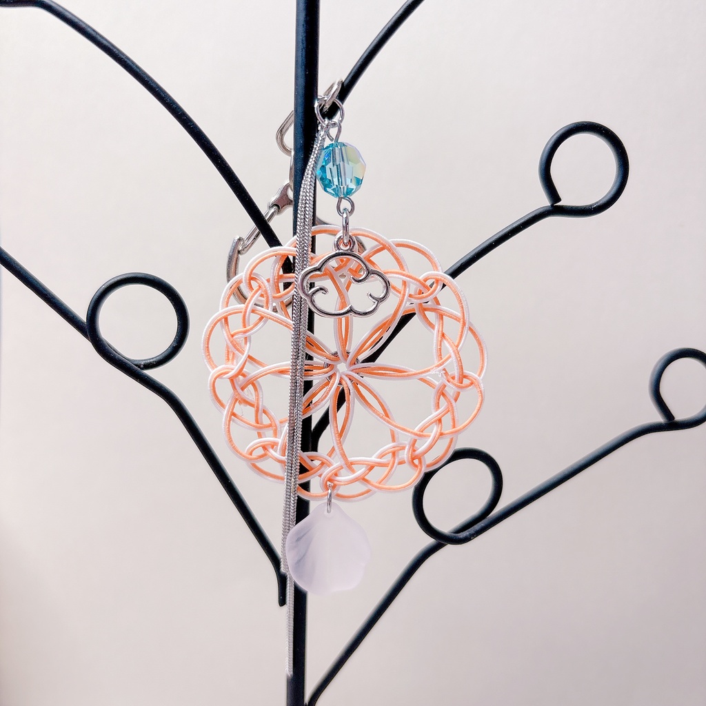 【刀剣乱舞】雲次モチーフのレースキーホルダー