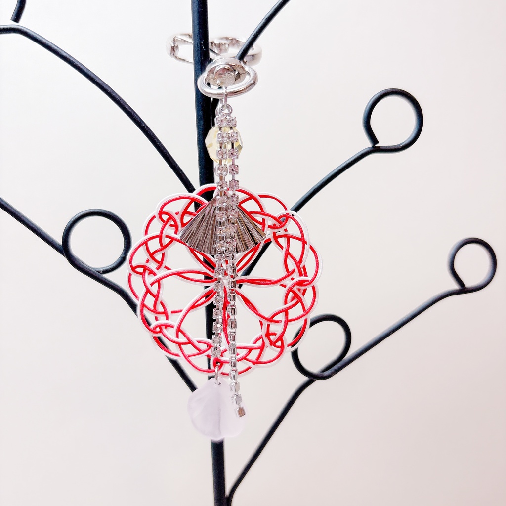 【刀剣乱舞】一文字則宗モチーフのレースキーホルダー