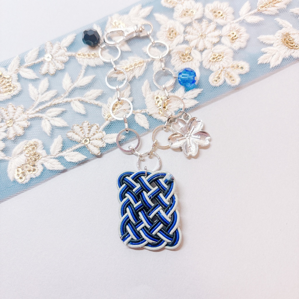 【刀剣乱舞】山姥切長義モチーフの花札風バッグチャーム