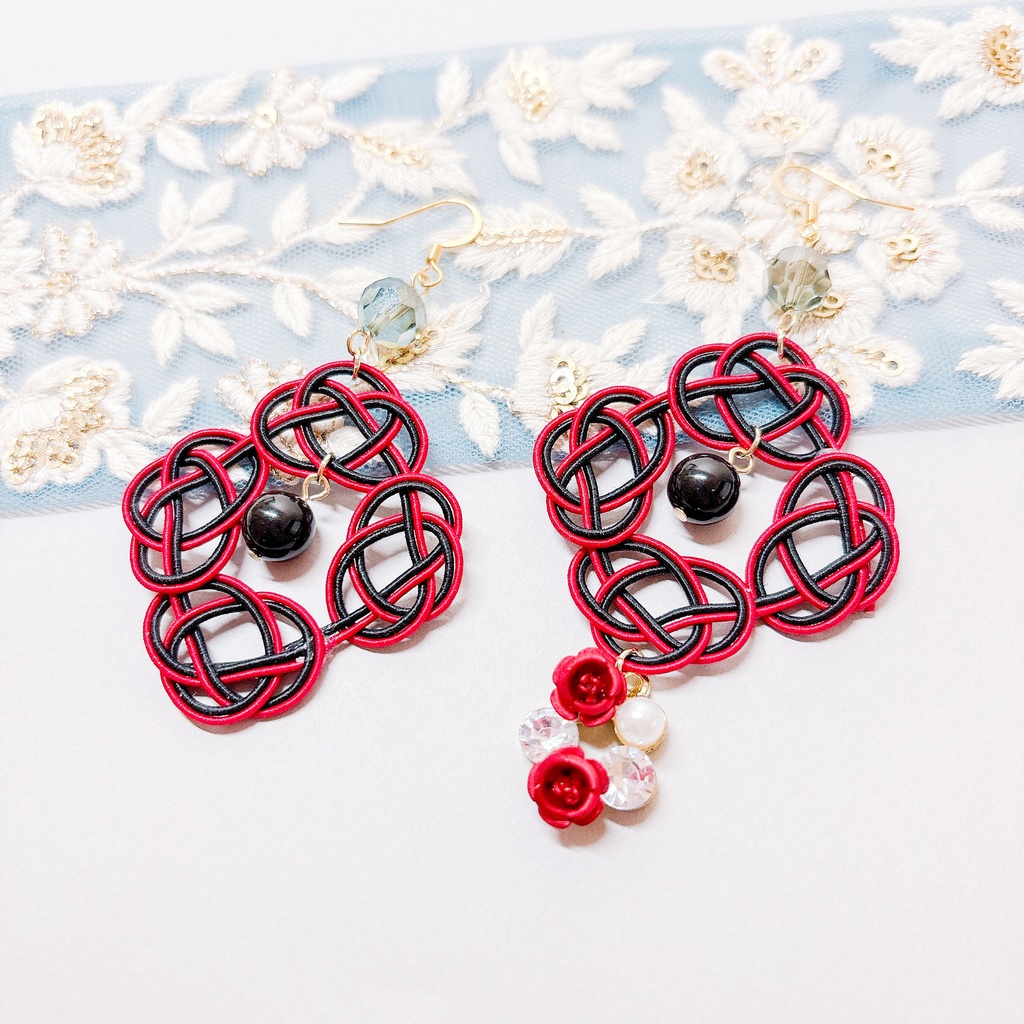 【刀剣乱舞】京極正宗モチーフのあわじ耳飾り