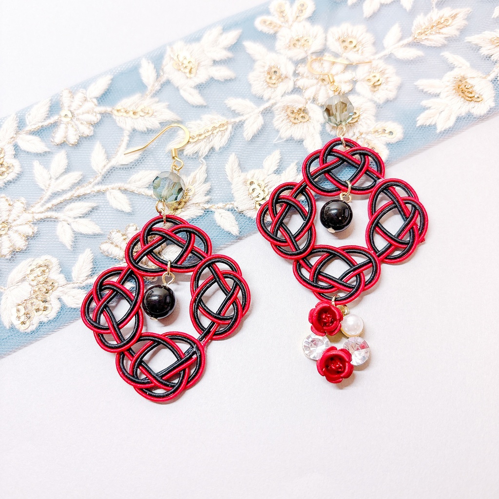 【刀剣乱舞】京極正宗モチーフのあわじ耳飾り