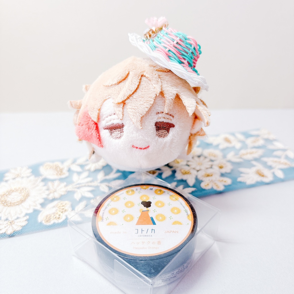 お帽子👒マグネットアクセ 桜×翡翠×白