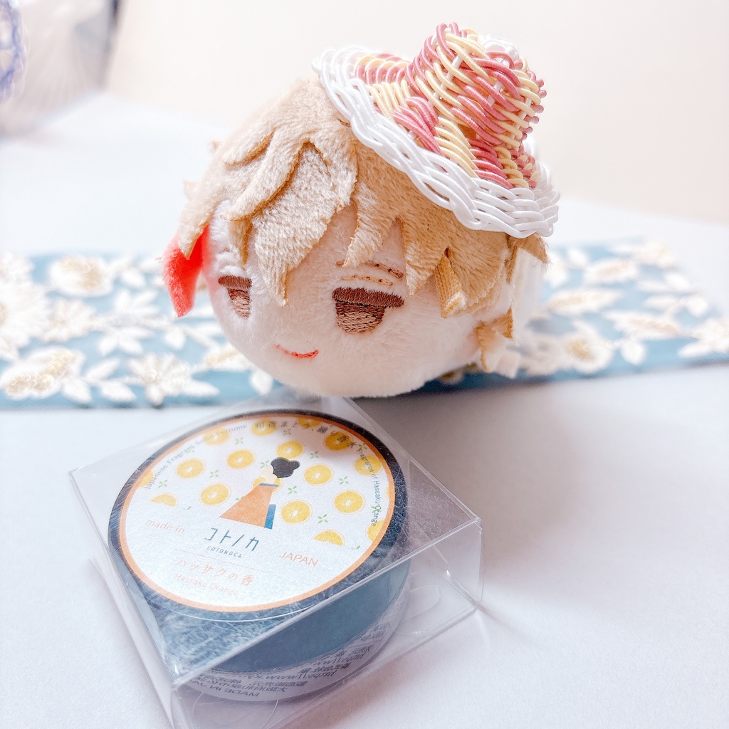 お帽子👒マグネットアクセ 蘇芳×鳥の子×白