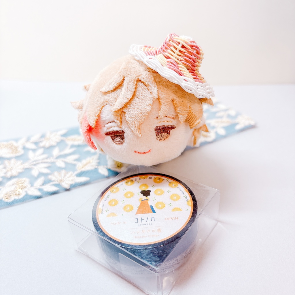 お帽子👒マグネットアクセ 蘇芳×鳥の子×白