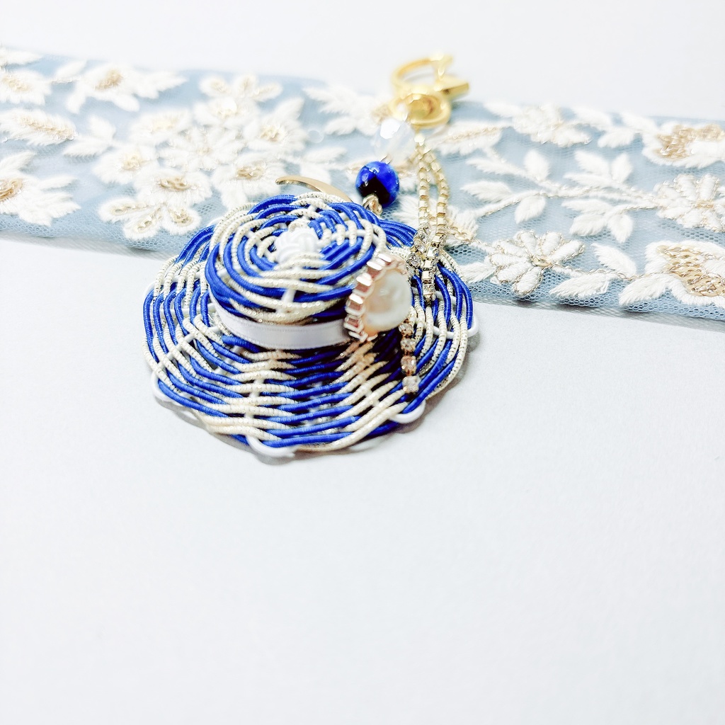 【刀剣乱舞】三日月宗近モチーフのお帽子👒キーホルダー