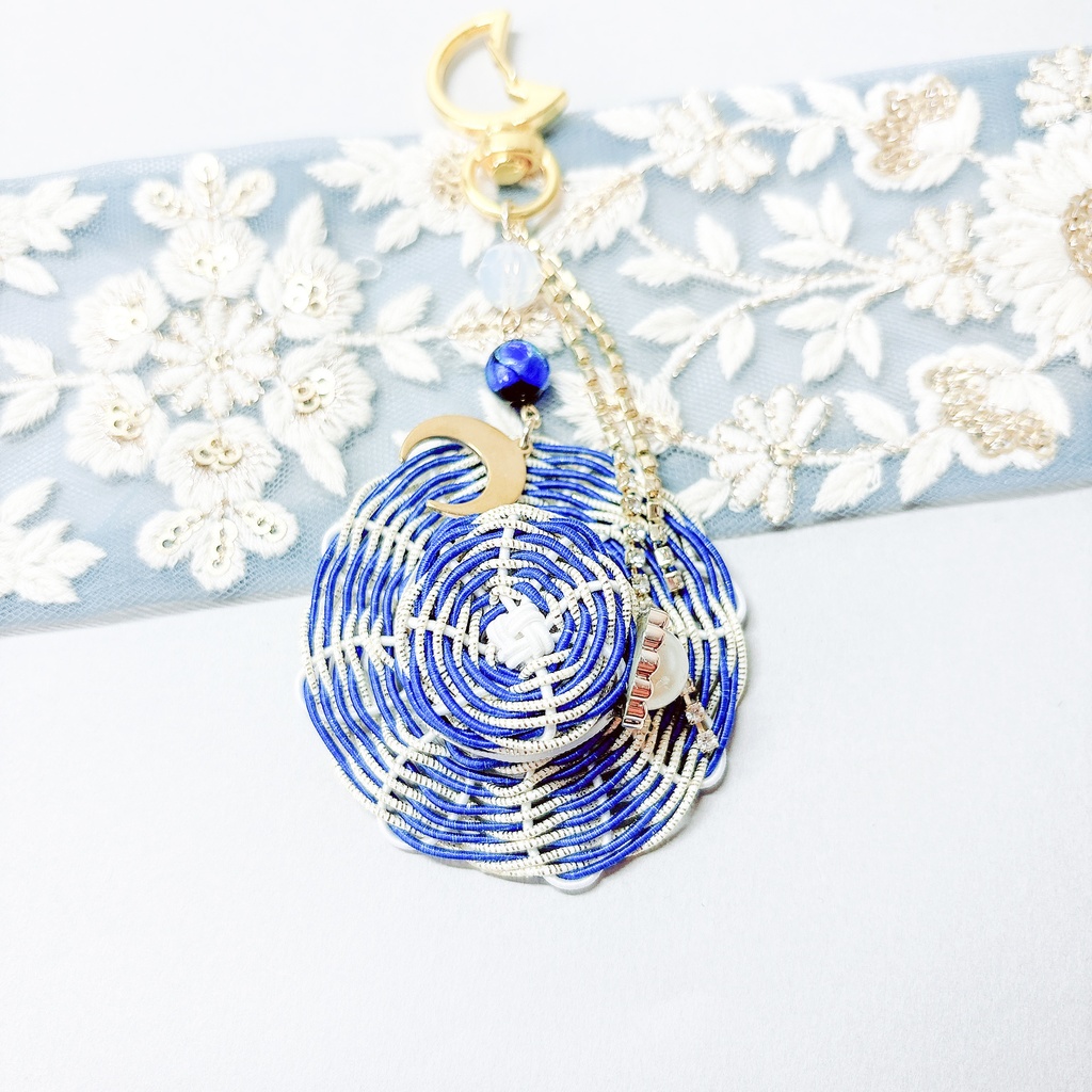 【刀剣乱舞】三日月宗近モチーフのお帽子👒キーホルダー