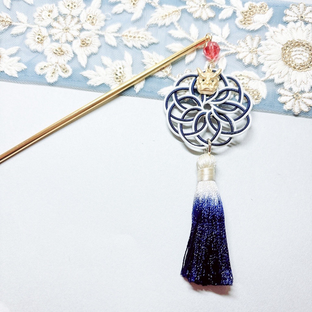 【刀剣乱舞】鬼丸国綱モチーフの曼荼羅簪