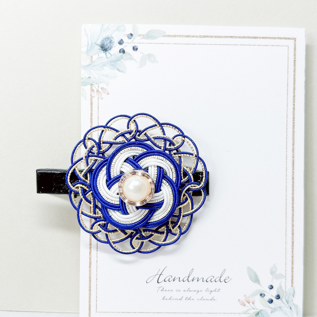 【刀剣乱舞】三日月宗近モチーフのレースヘアクリップ