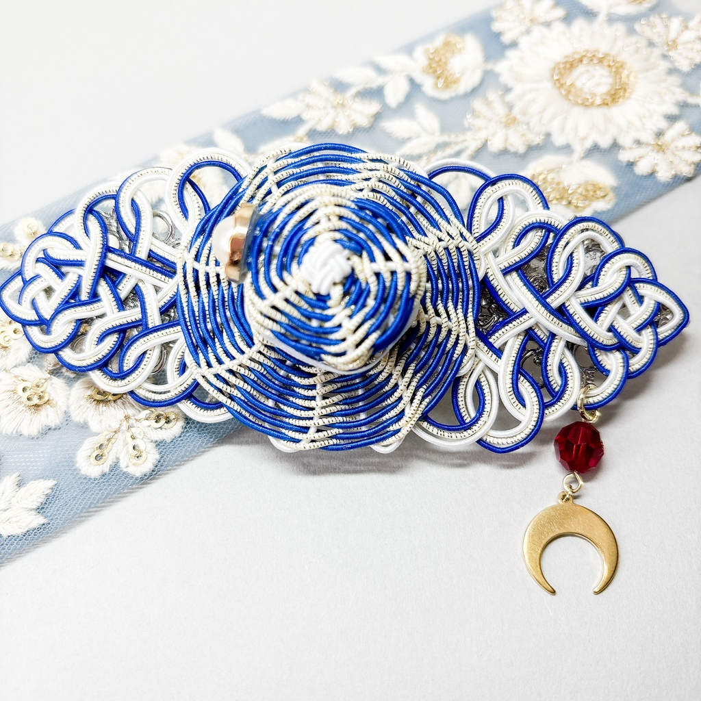 【刀剣乱舞】三日月宗近モチーフのお帽子👒バレッタ