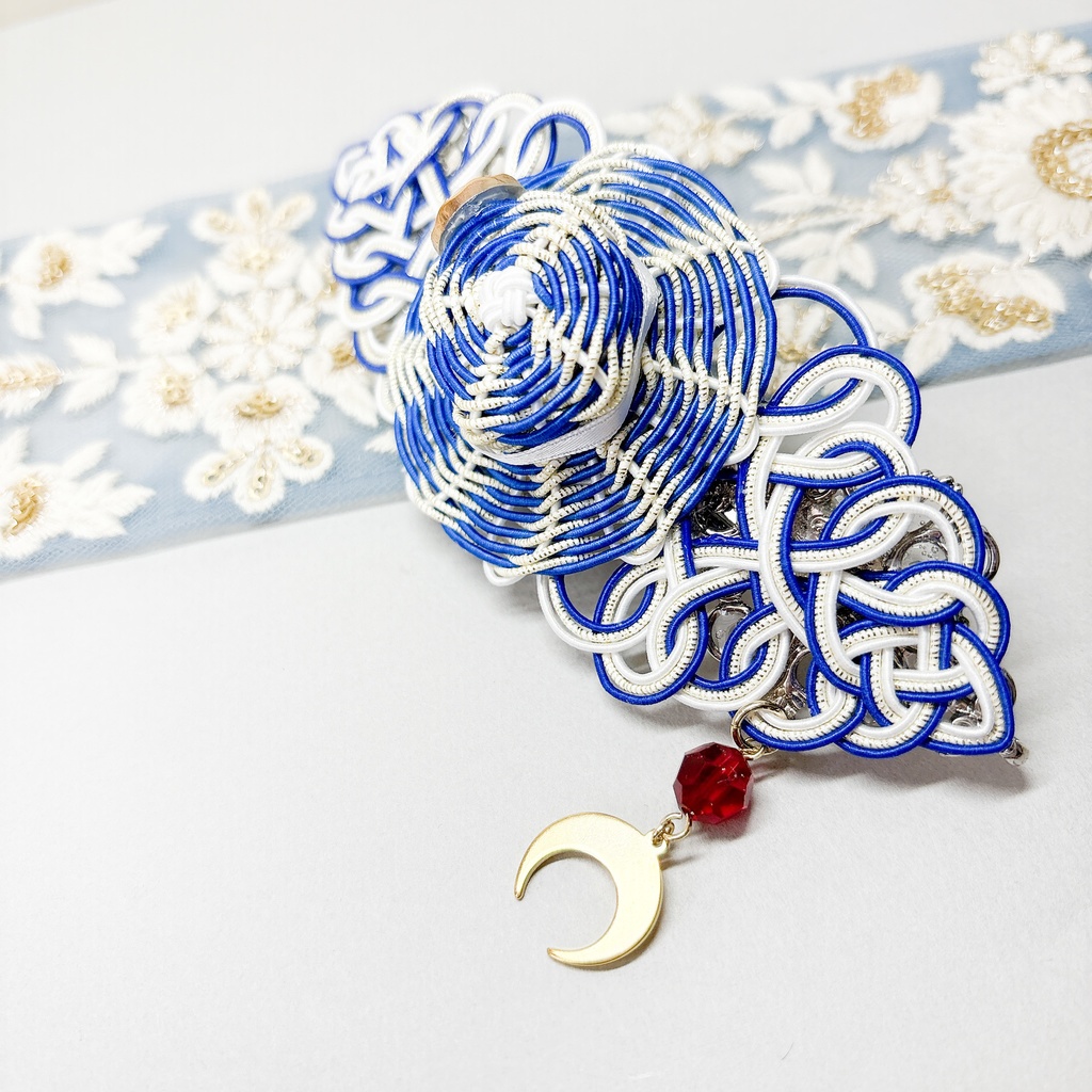 【刀剣乱舞】三日月宗近モチーフのお帽子👒バレッタ