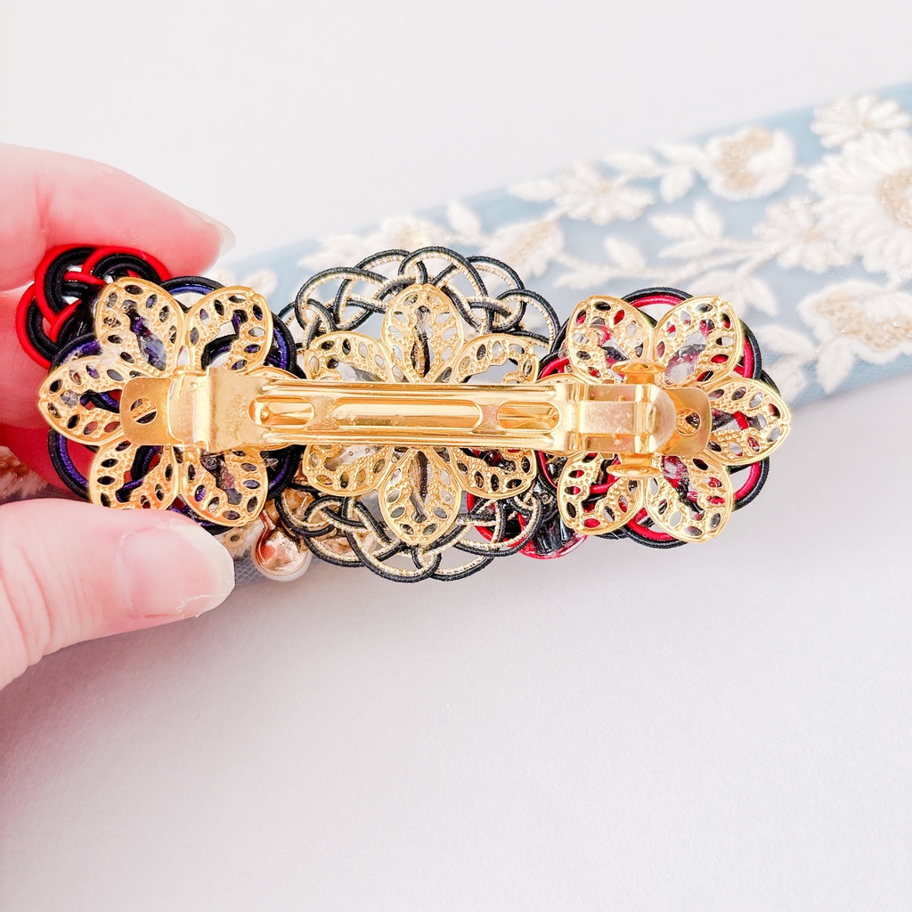 【刀剣乱舞】大倶利伽羅モチーフのレースフラワーバレッタ