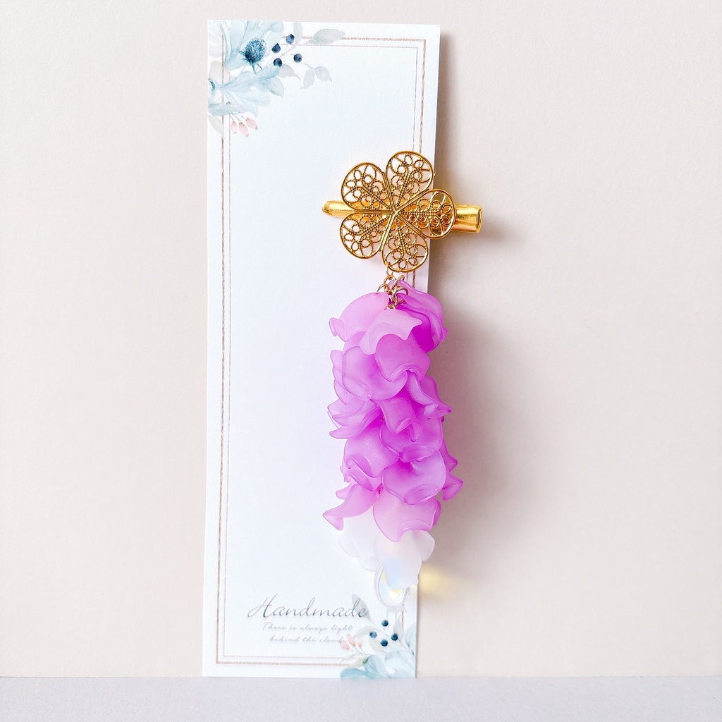 藤の花アクセサリー　紫陽花