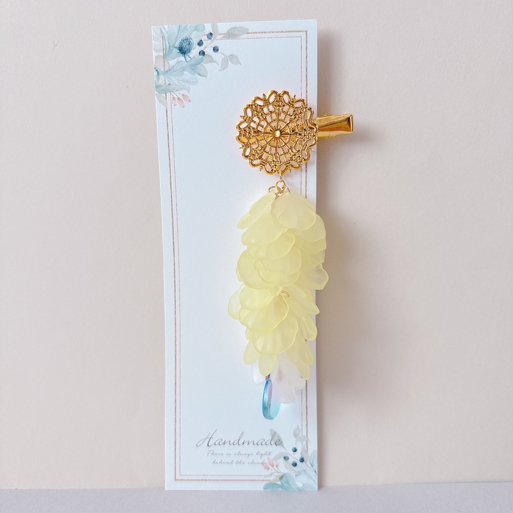 藤の花アクセサリー　檸檬