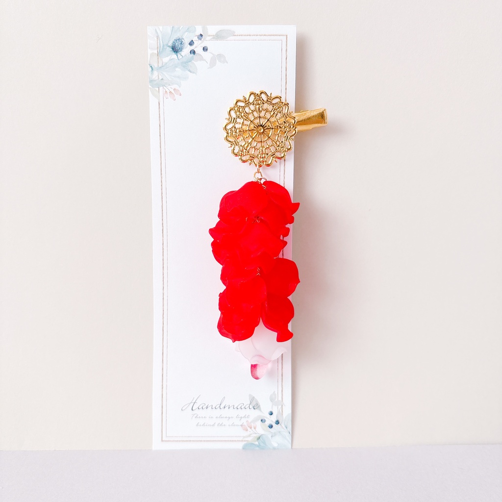 藤の花アクセサリー 紅