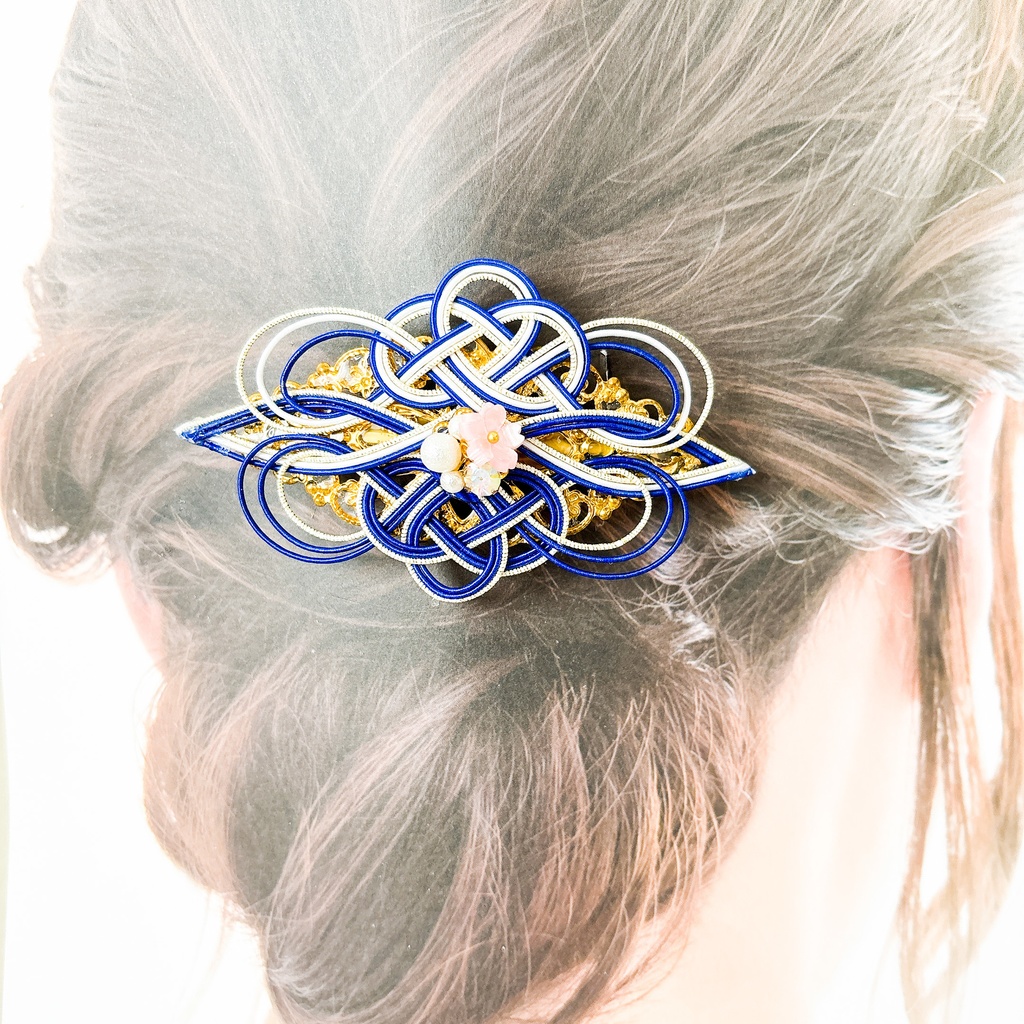 【刀剣乱舞】三日月宗近モチーフのバレッタ