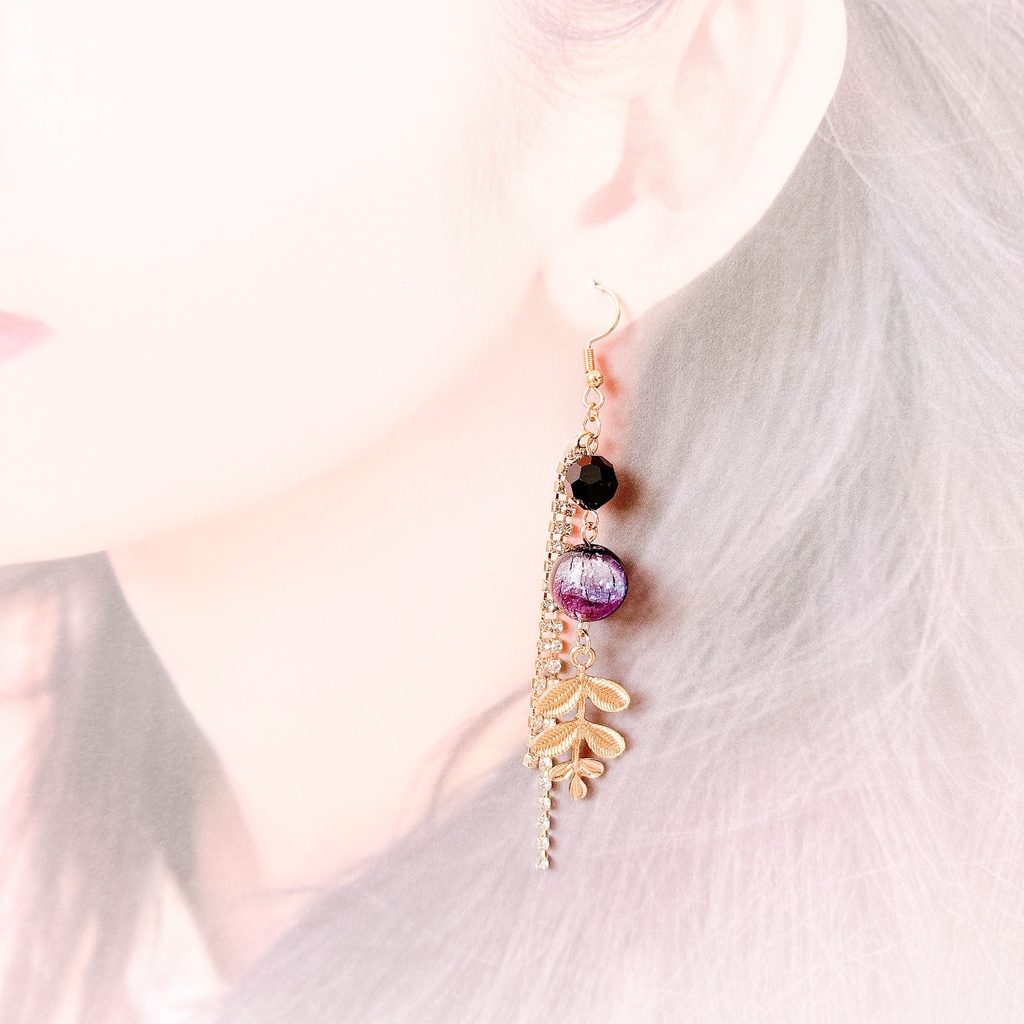 【刀剣乱舞】薬研藤四郎モチーフのレース耳飾り