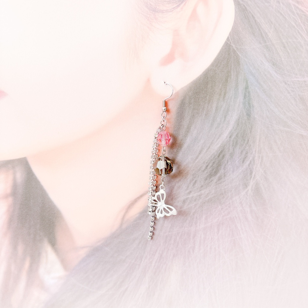 【刀剣乱舞】古今伝授の太刀モチーフのレース耳飾り