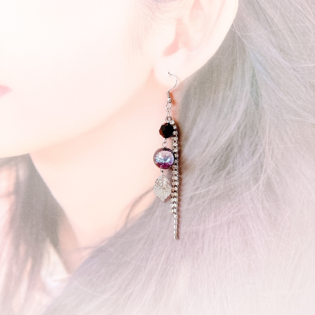 【刀剣乱舞】実休光忠モチーフのレース耳飾り