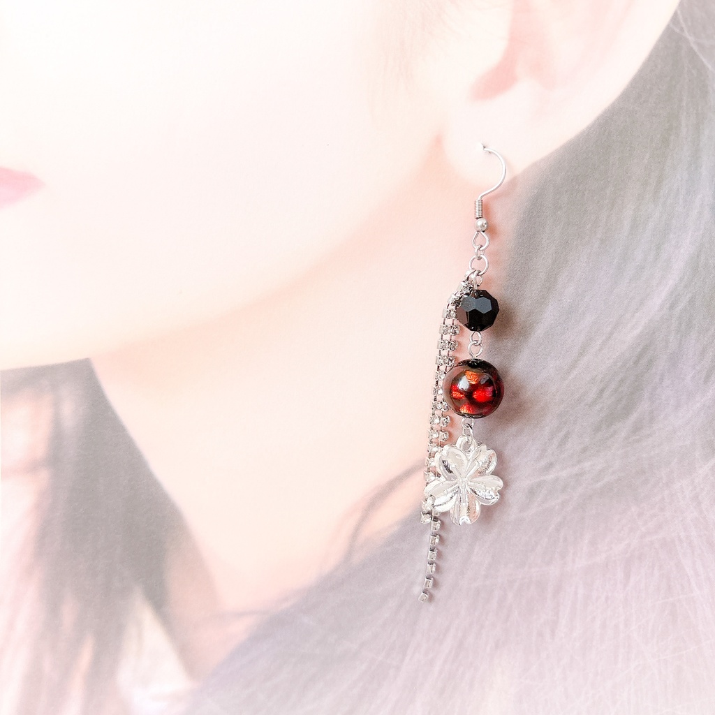 【刀剣乱舞】肥前忠広モチーフのレース耳飾り