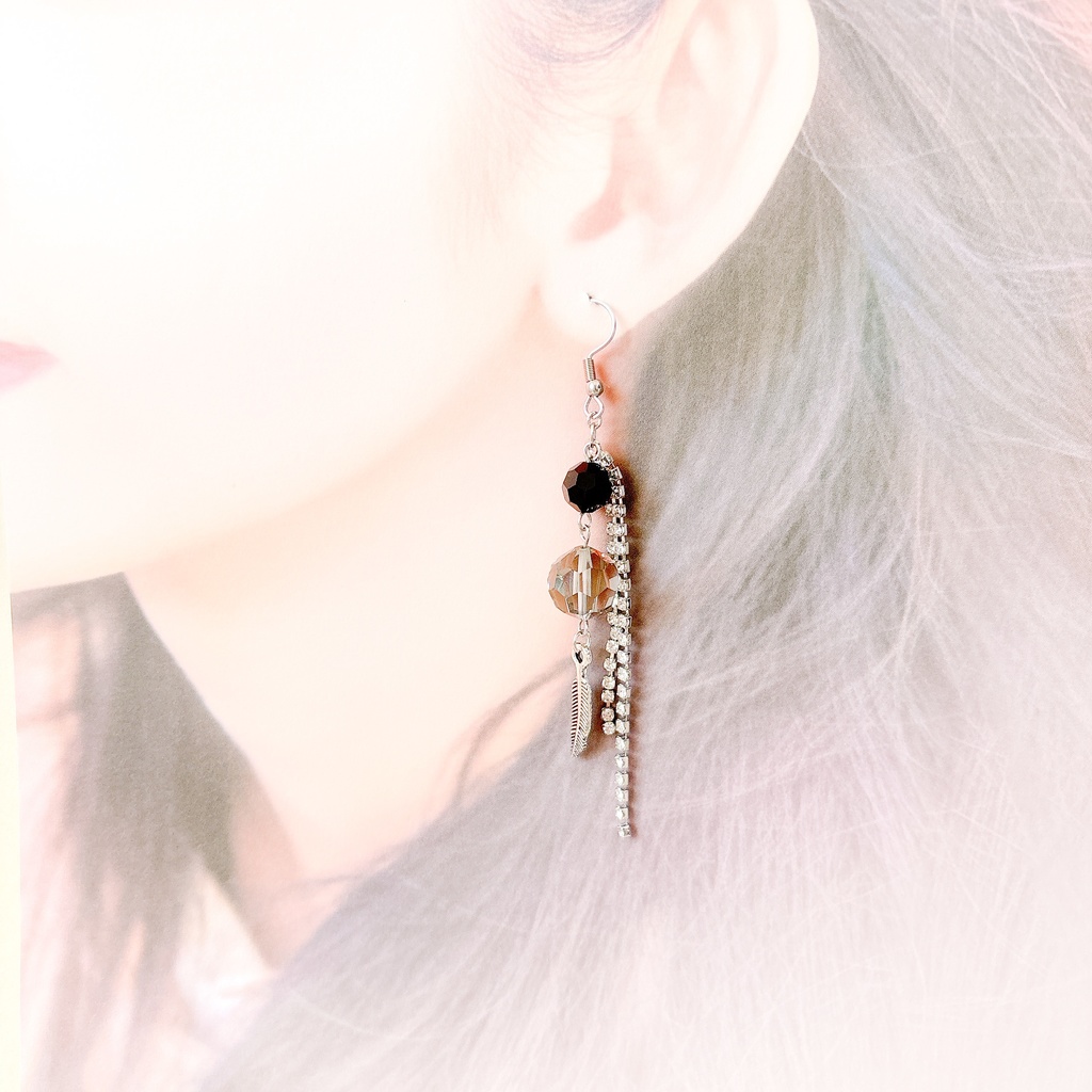 【刀剣乱舞】山鳥毛モチーフのレース耳飾り