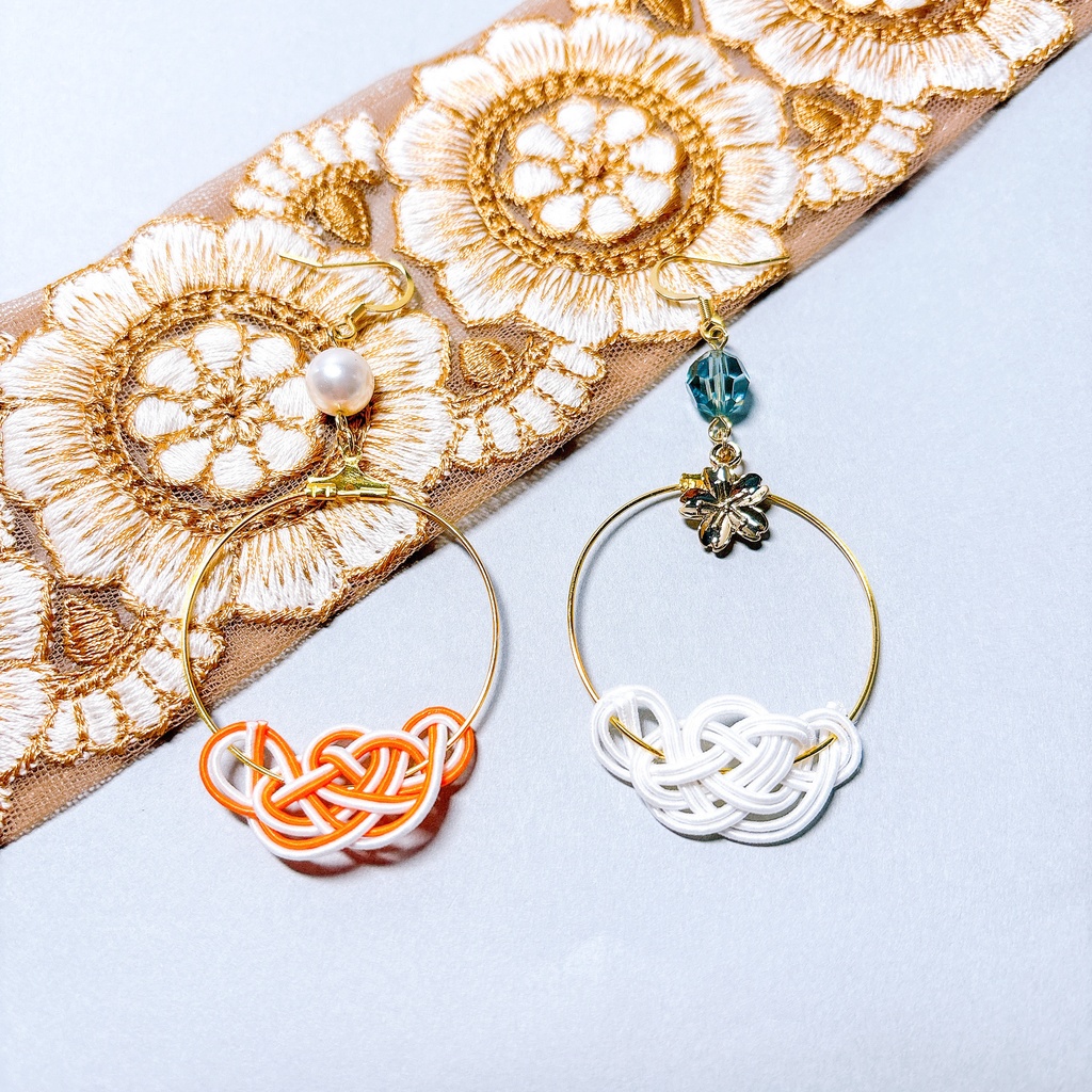 【刀剣乱舞】山姥切国広モチーフのフープ耳飾り