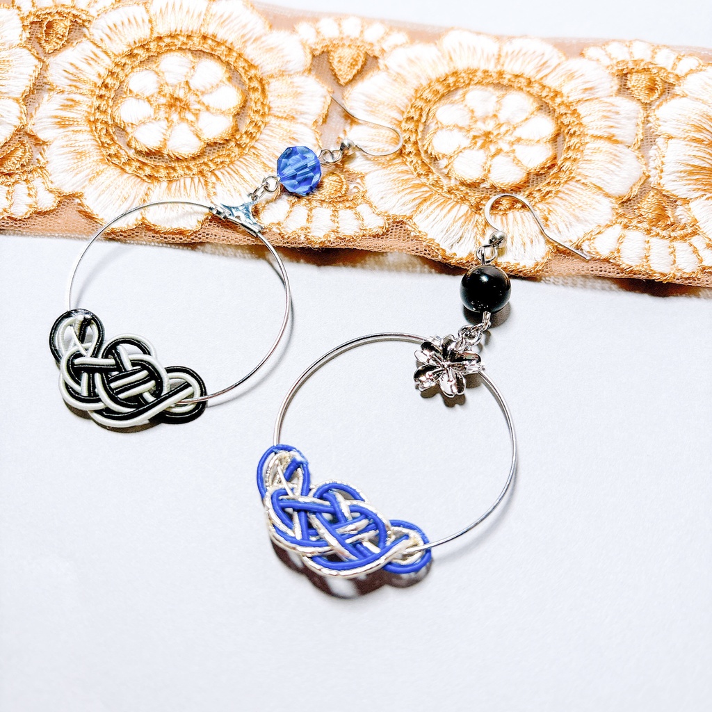 【刀剣乱舞】山姥切長義モチーフのフープ耳飾り