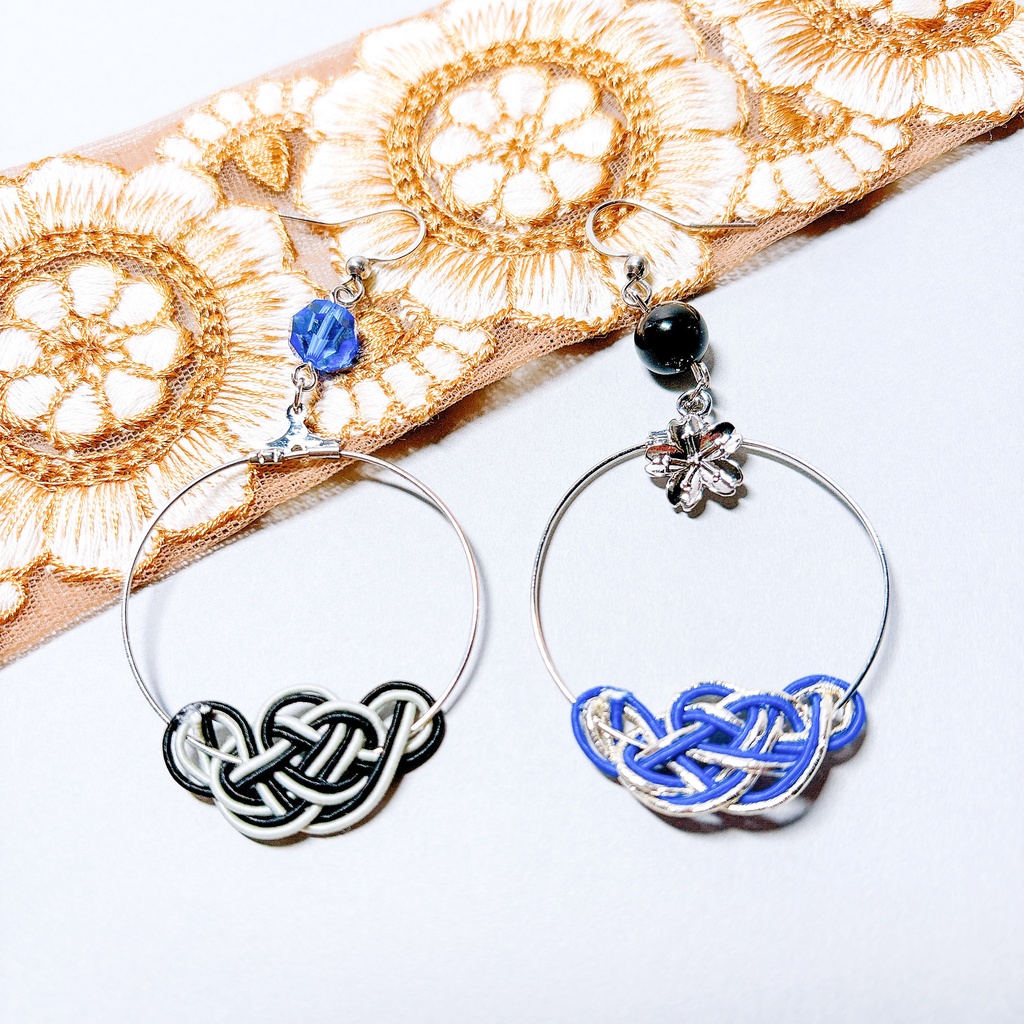 【刀剣乱舞】山姥切長義モチーフのフープ耳飾り