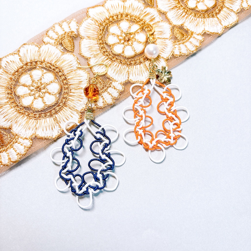 【刀剣乱舞】山姥切国広モチーフの抱きあわじの耳飾り