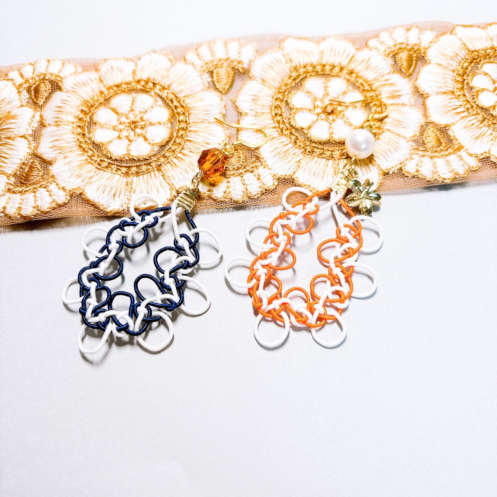 【刀剣乱舞】山姥切国広モチーフの抱きあわじの耳飾り