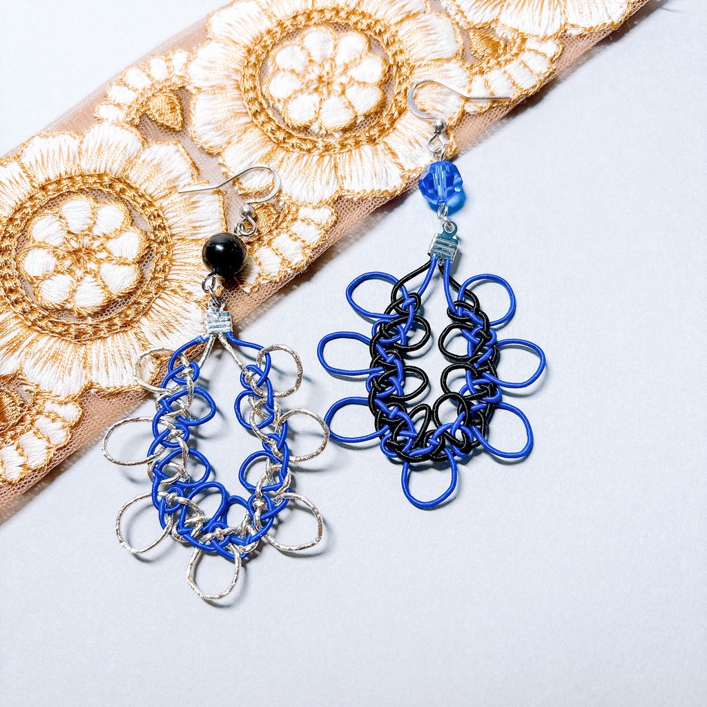 【刀剣乱舞】山姥切長義モチーフの抱きあわじの耳飾り