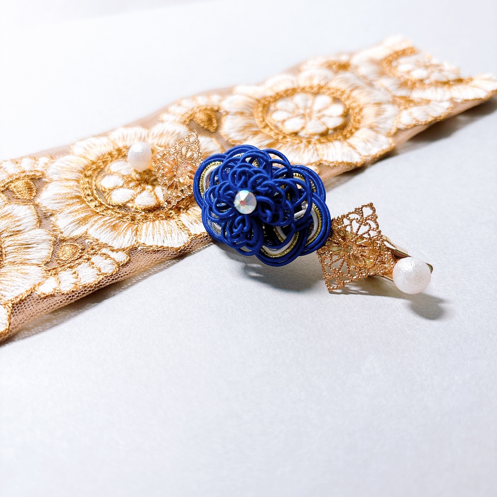 【刀剣乱舞】三日月宗近モチーフのシンプルバレッタ