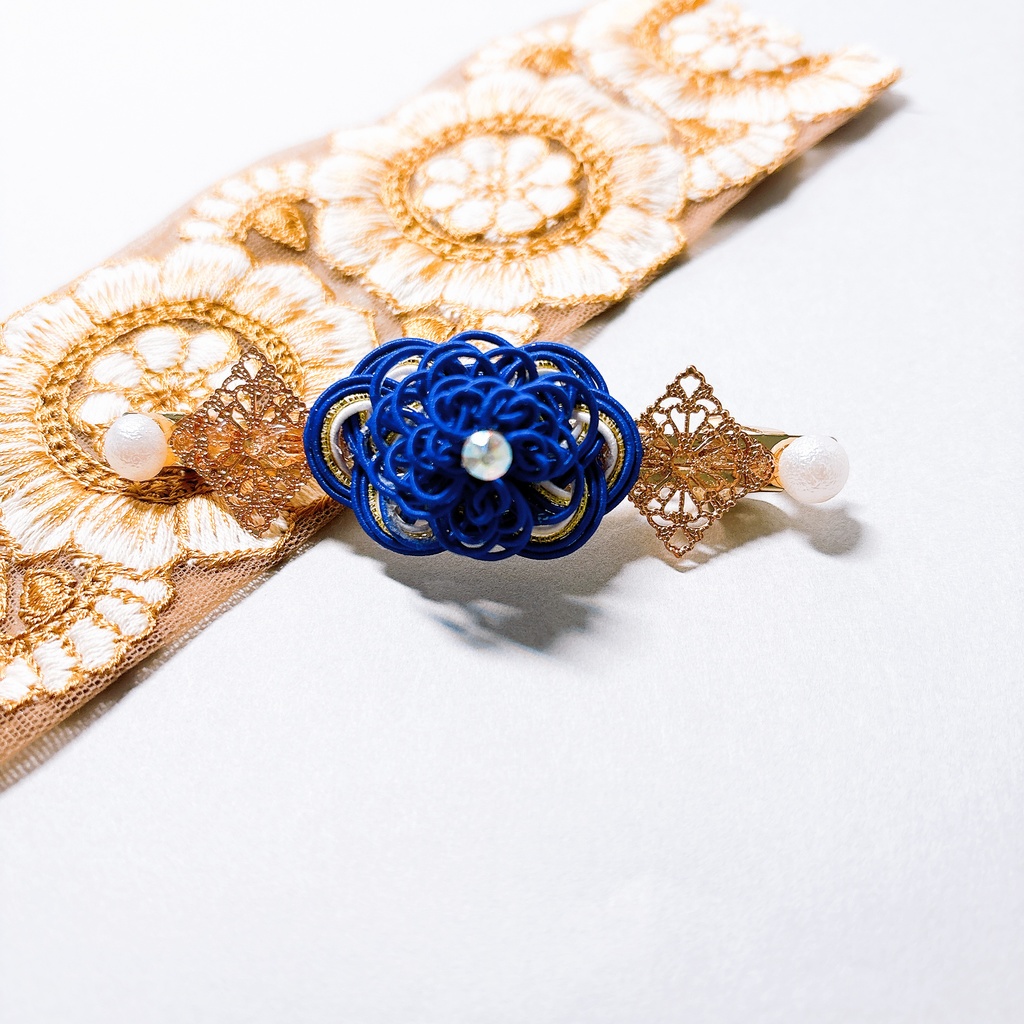 【刀剣乱舞】三日月宗近モチーフのシンプルバレッタ