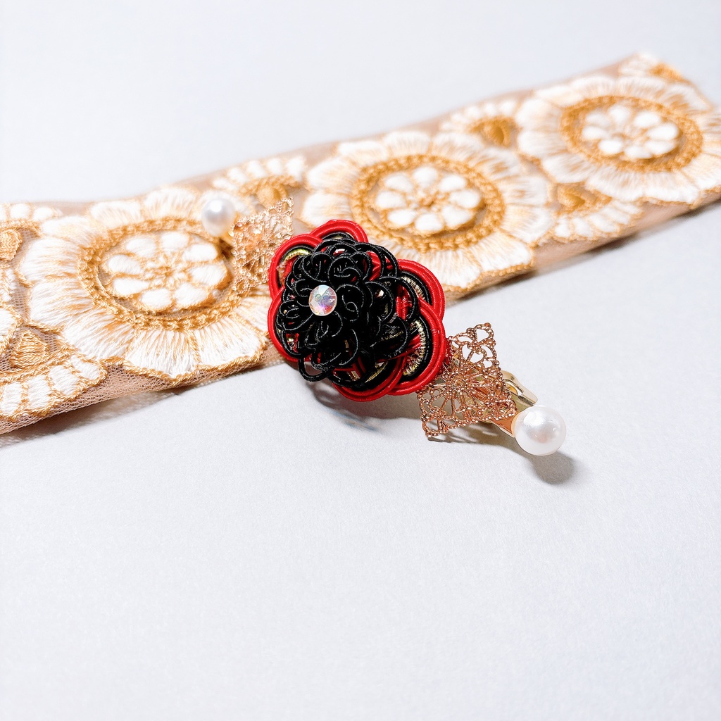 【刀剣乱舞】加州清光モチーフのシンプルバレッタ