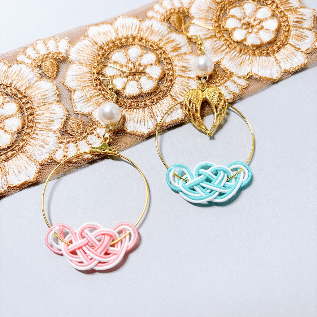 【刀剣乱舞】巴形薙刀モチーフのフープ耳飾り