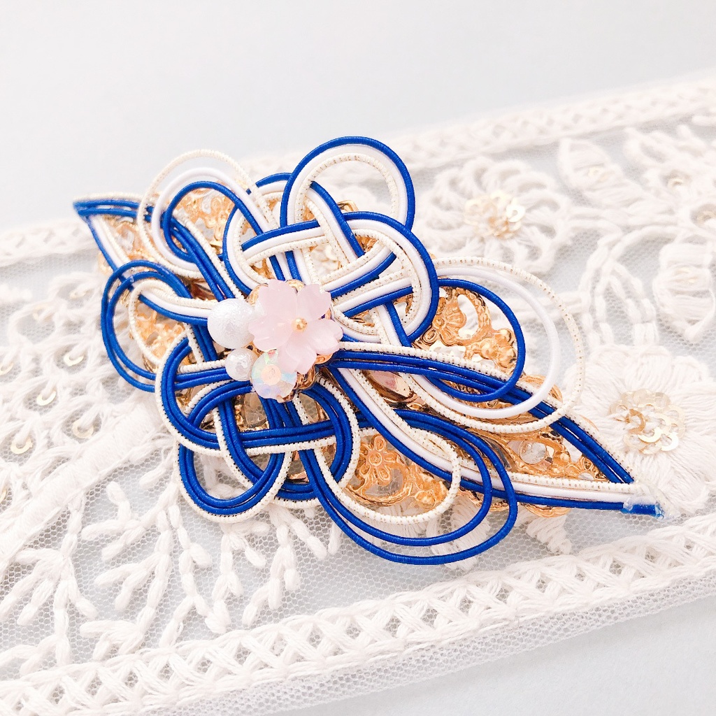 【刀剣乱舞】三日月宗近モチーフのバレッタ