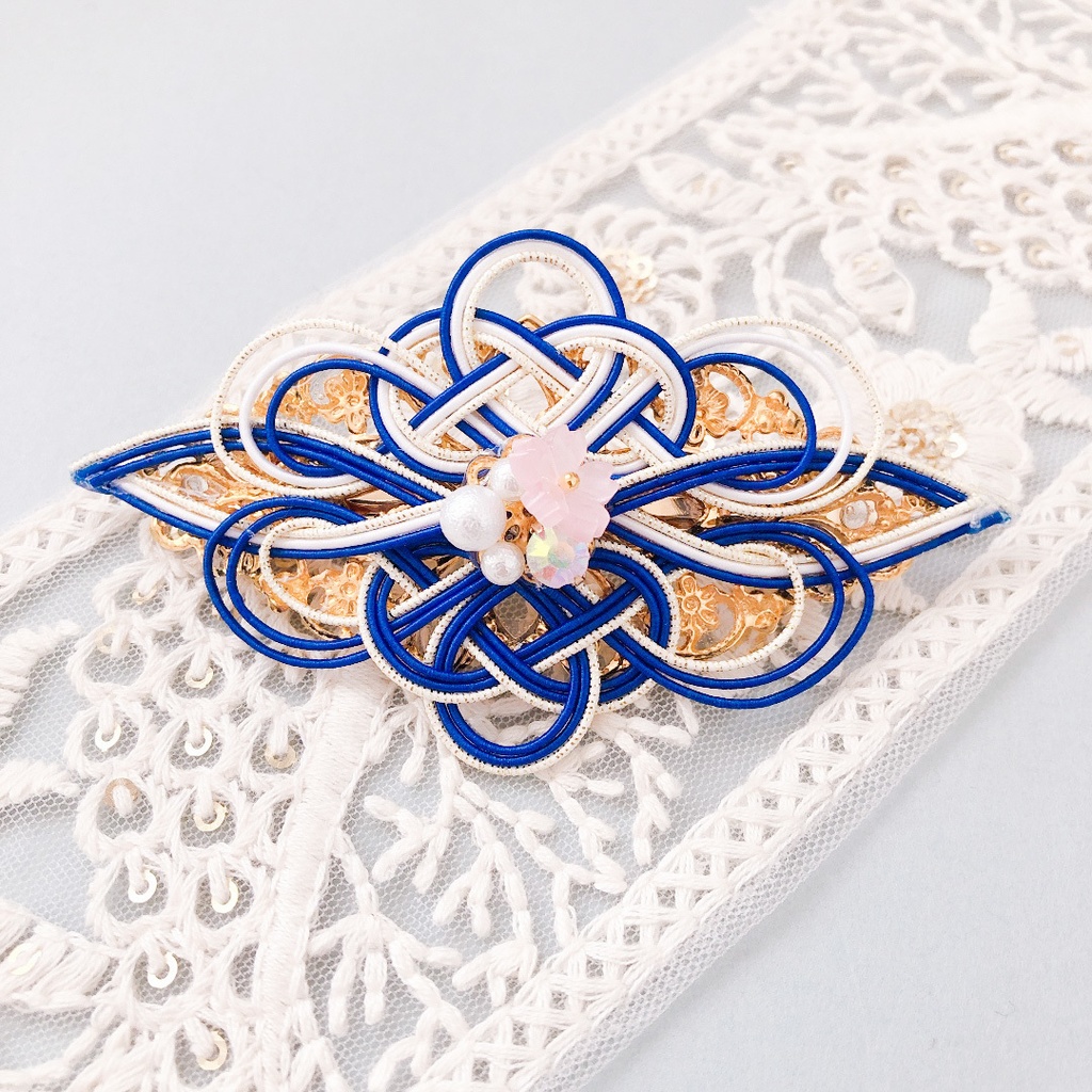 【刀剣乱舞】三日月宗近モチーフのバレッタ